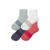 Bombas Quarter Sock 4-pack In Red Mist Mix