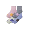 Bombas Quarter Sock 4-pack In Wildflower Blue Mix