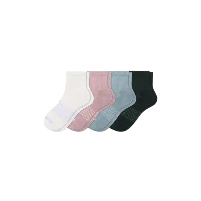 Bombas Quarter Sock 4-pack In Forest Mauve Mix