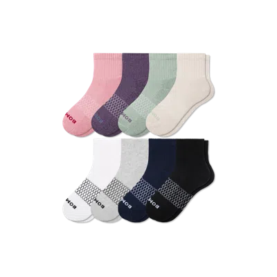 Bombas Quarter Sock 8-pack In Brown