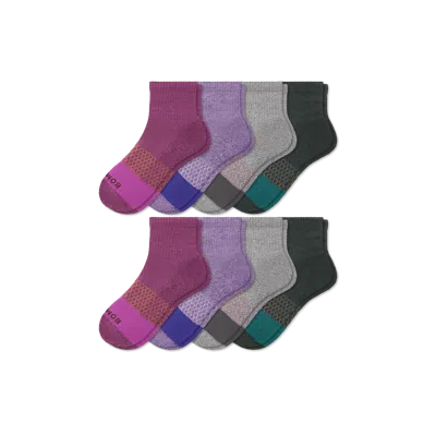 Bombas Quarter Sock 8-pack In Marls Mix