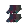 Bombas Quarter Sock 8-pack In Navy Olive Mix