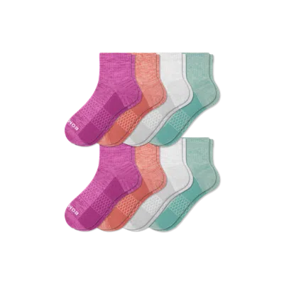 Bombas Quarter Sock 8-pack In Putty Mix