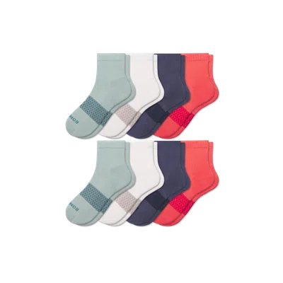 Bombas Quarter Sock 8-pack In Red Mist Mix