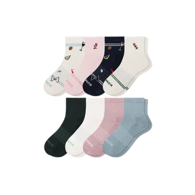Bombas Quarter Sock 8-pack In Dinner Party Mix