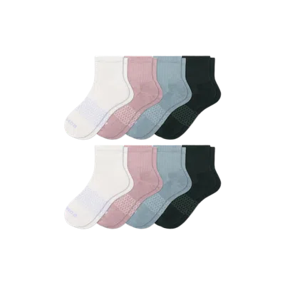 Bombas Quarter Sock 8-pack In Forest Mauve Mix