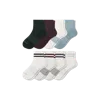Bombas Quarter Sock 8-pack In Forest Stripe Mix
