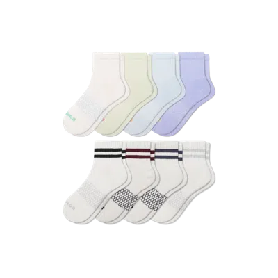 Bombas Quarter Sock 8-pack In White