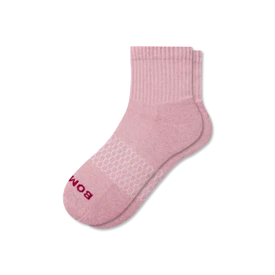Bombas Quarter Socks In Pink
