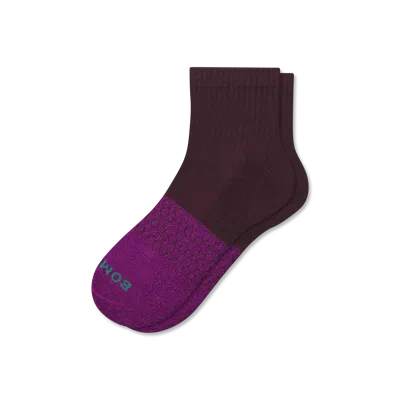 Bombas Quarter Socks In Purple