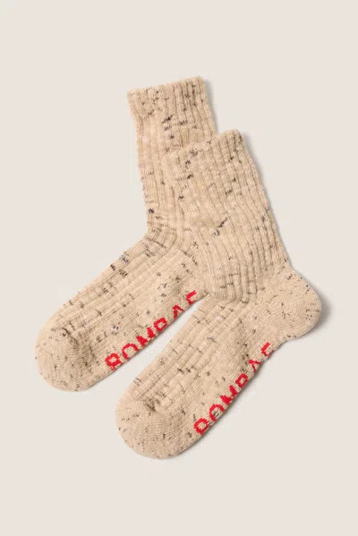 Bombas Ragg Spaced Out Spacedye Half Calf In Neutral