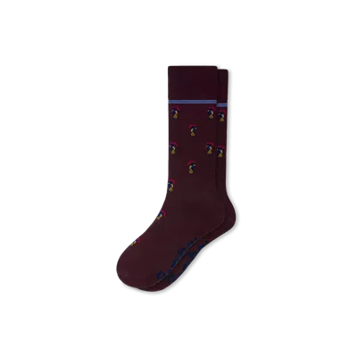 Bombas Rainforest Dress Calf Socks In Cockatoo