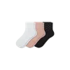 Bombas Rhinestone Rib Quarter Sock 3-pack In Multi
