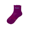 Bombas Ruffle Athletic Quarter Socks In Purple