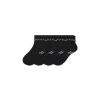 Bombas Ruffle Rib Half Calf Sock 4-pack In Black
