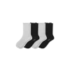 Bombas Ruffle Rib Half Calf Sock 4-pack In Black Grey Mix