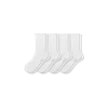Bombas Ruffle Rib Half Calf Sock 4-pack In White