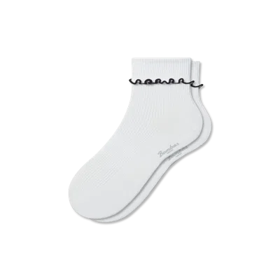 Bombas Ruffle Rib Half Calf Socks In Multi
