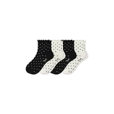 Bombas Ruffle Rib Quarter Sock 4-pack