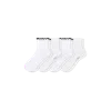 Bombas Ruffle Rib Quarter Sock 4-pack In White Ruffle Mix