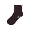 Bombas Ruffle Rib Quarter Socks In Gray