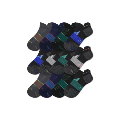 Bombas Running Ankle Sock 12-pack In Navy Sapphire Mix
