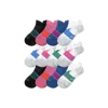 Bombas Running Ankle Sock 12-pack In White Blue Mix