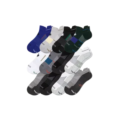 Bombas Running Ankle Sock 12-pack In Sapphire Core Mix