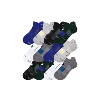 Bombas Running Ankle Sock 12-pack In Sapphire Grey Mix