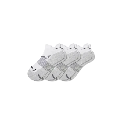 Bombas Running Ankle Sock 3-pack In White