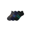 Bombas Running Ankle Sock 3-pack In Navy Green Mix
