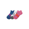 Bombas Running Ankle Sock 3-pack In Tomato Cobalt Mix