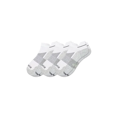 Bombas Running Ankle Sock 3-pack In White Heather