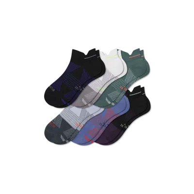 Bombas Running Ankle Sock 6-pack In Gray