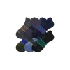 Bombas Running Ankle Sock 6-pack In Navy Green Mix