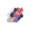 Bombas Running Ankle Sock 6-pack In Navy Peach Mix