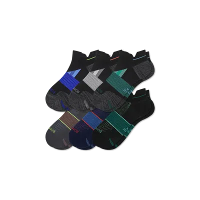 Bombas Running Ankle Sock 6-pack In Navy Sapphire Mix