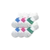 Bombas Running Ankle Sock 6-pack In White Pink Mix