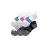 Bombas Running Ankle Sock 6-pack In White Pink Multi Mix