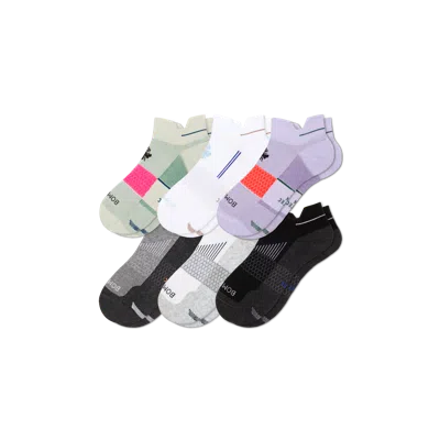 Bombas Running Ankle Sock 6-pack In Purple Core Mix