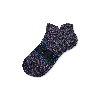 Bombas Running Ankle Socks In Black Cobalt