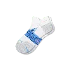 Bombas Running Ankle Socks In Chalk Blue