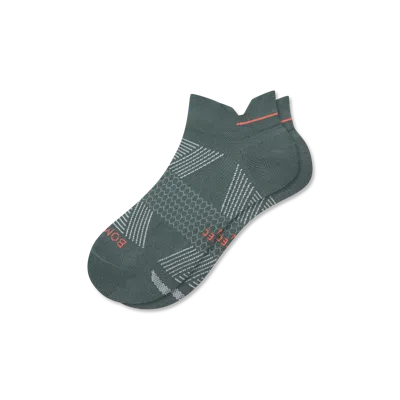 Bombas Running Ankle Socks In Green