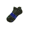 Bombas Running Ankle Socks In Green Sapphire