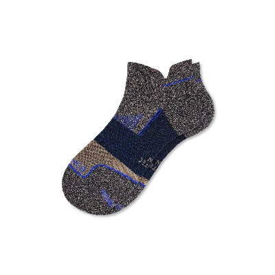 Bombas Running Ankle Socks In Midnight Cobalt