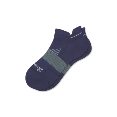 Bombas Running Ankle Socks In Navy Dusk