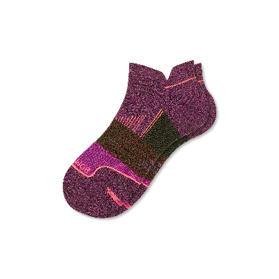 Bombas Running Ankle Socks In Prickly Pear