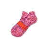 Bombas Running Ankle Socks In Tomato Cobalt