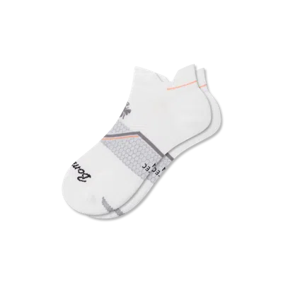 Bombas Running Ankle Socks In White