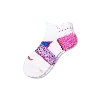 Bombas Running Ankle Socks In White Orchid
